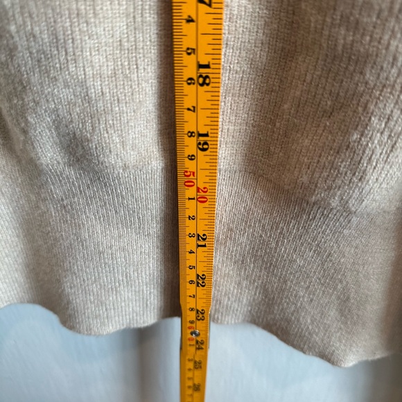 Karl Lagerfeld Women's Beige Cowl Neck Sweater - Picture 11 of 11